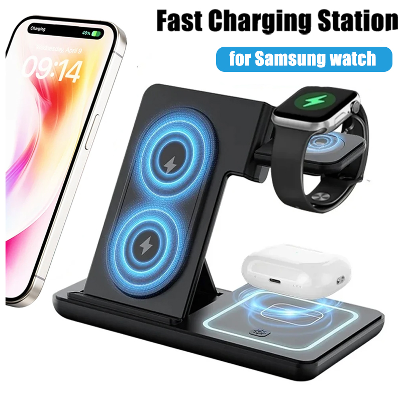 Wireless Charger 3 In 1 - 3 in 1 Foldable Wireless Charger