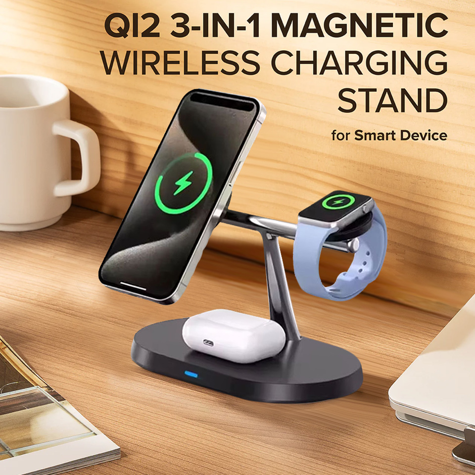 3 in 1 Magnetic Wireless Charg - Wireless Charger 3 In 1 ulasan dan harga