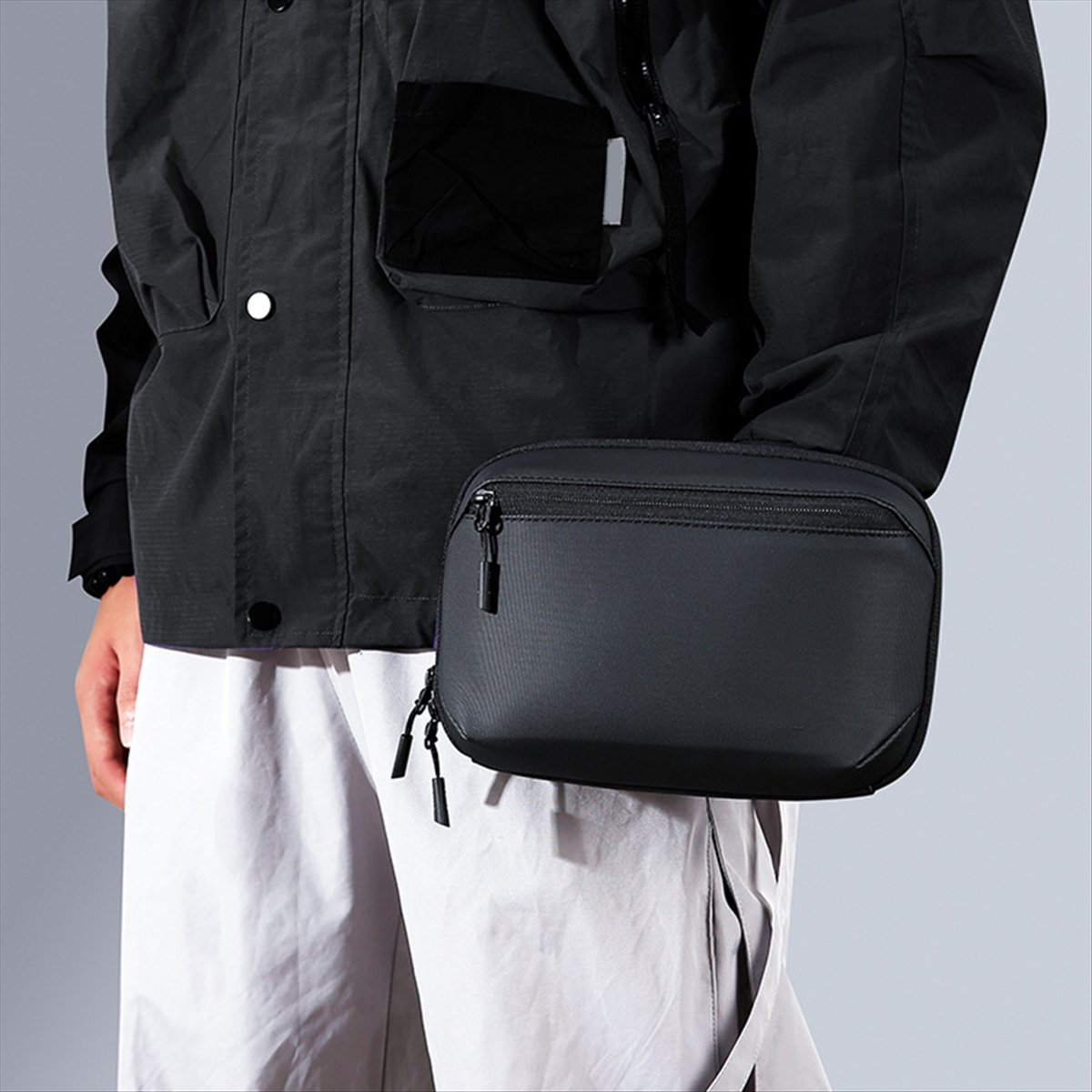 ☶❈＊♥AC1579-Waterproof Tech Pou - Tech Accessories Organizer Pouch ulasan dan harga