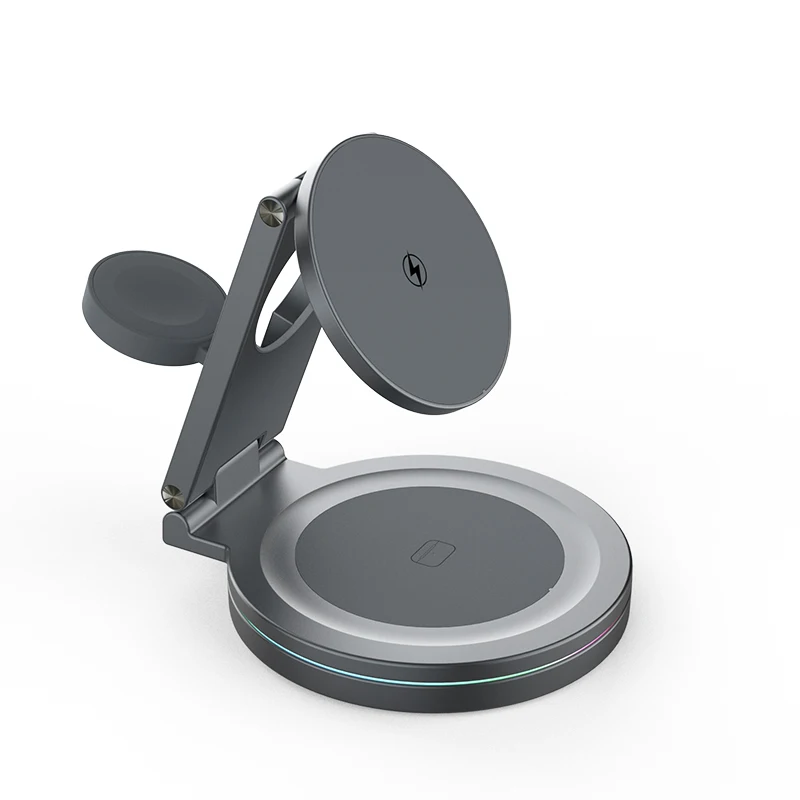 Foldable 3-in-1 Magnetic Wirel - Wireless Charger 3 In 1 ulasan dan harga