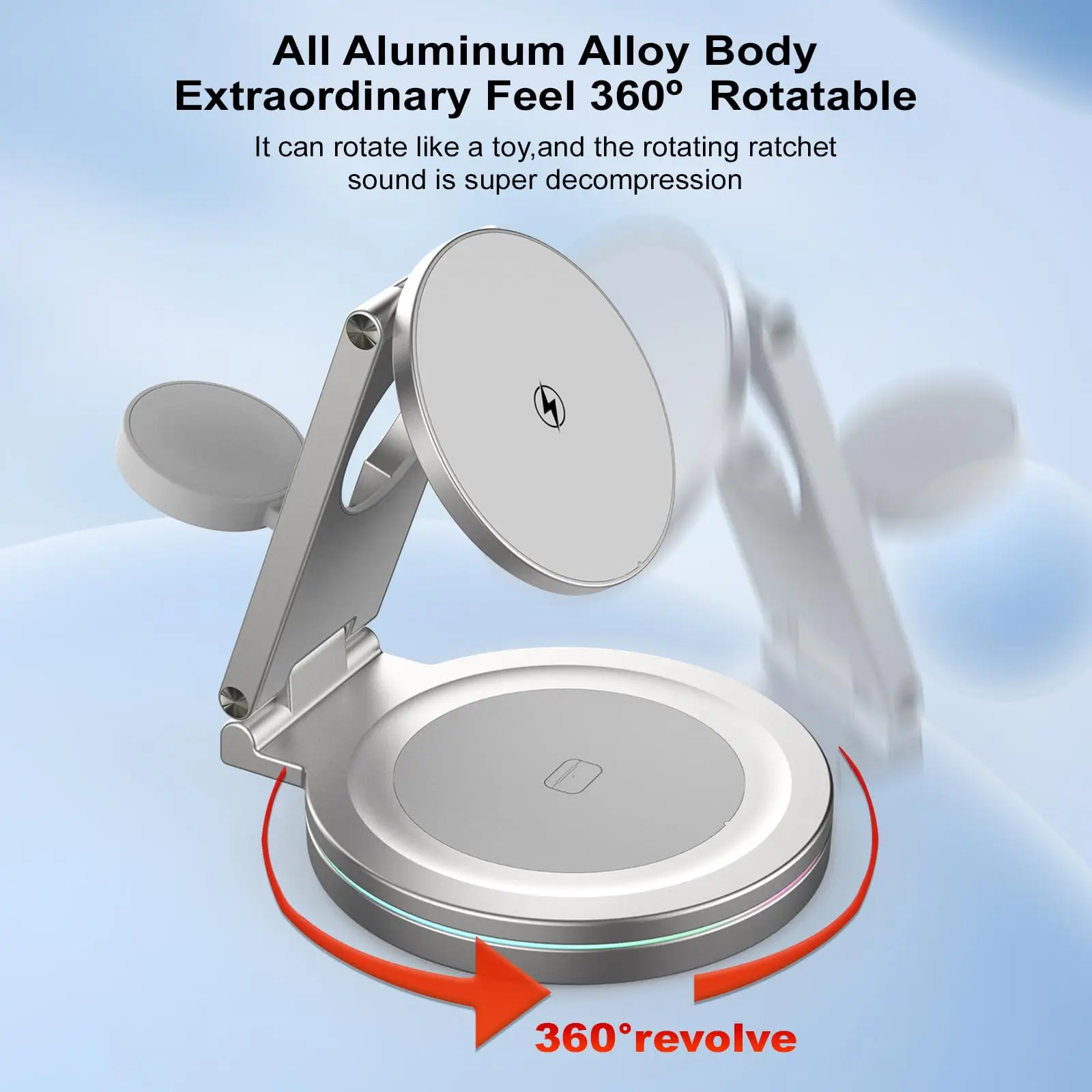 Foldable 3-in-1 Magnetic Wirel - Wireless Charger 3 In 1 ulasan dan harga
