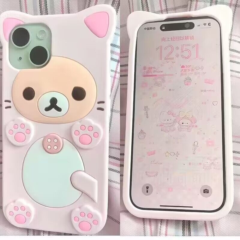 3D Cute Rilakkuma Soft Phone C - Tech Accessories Iphone ulasan dan harga