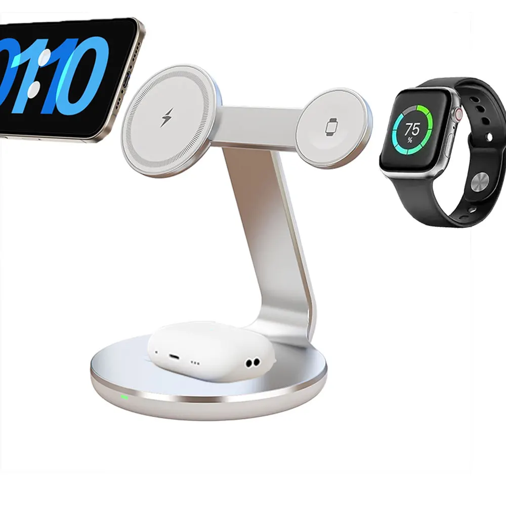 3 in 1 Wireless Charger Stand  - Wireless Charger 3 In 1 ulasan dan harga