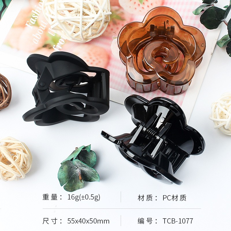 Medium Floral Hair Claw Clips  - Tech Computer Accessories ulasan dan harga