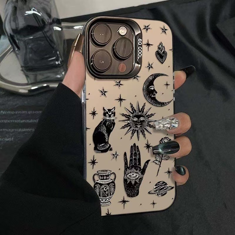Sun Moon Cat Luxury Phone Case - Tech Accessories Iphone ulasan dan harga