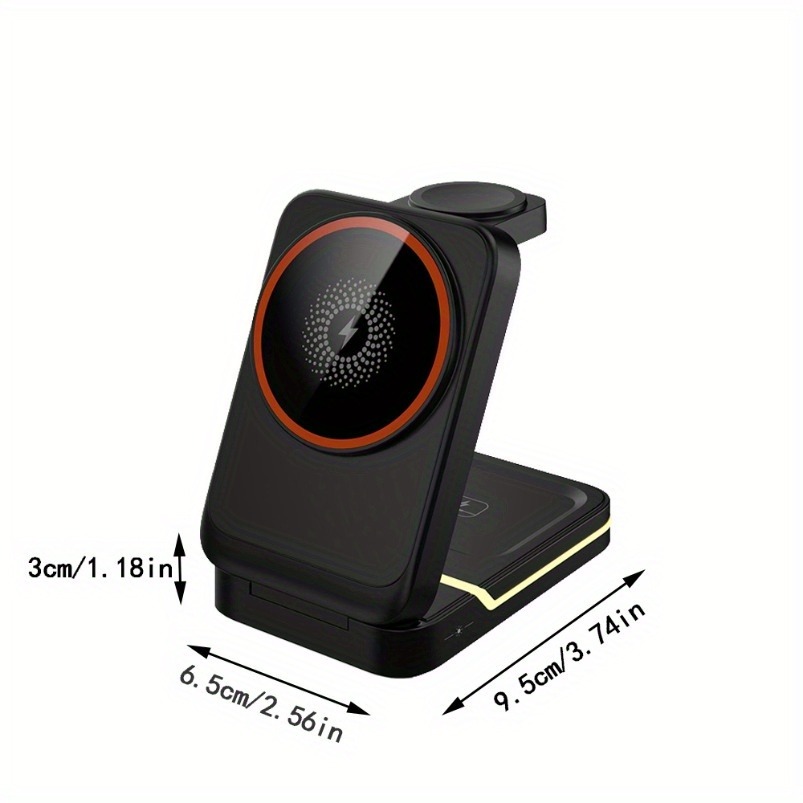 3 in 1 Magnetic Foldable Trave - Wireless Charger 3 In 1 ulasan dan harga