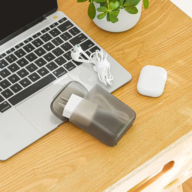 Data Cable Storage Box Earphon - Tech Accessories For Desk ulasan dan harga