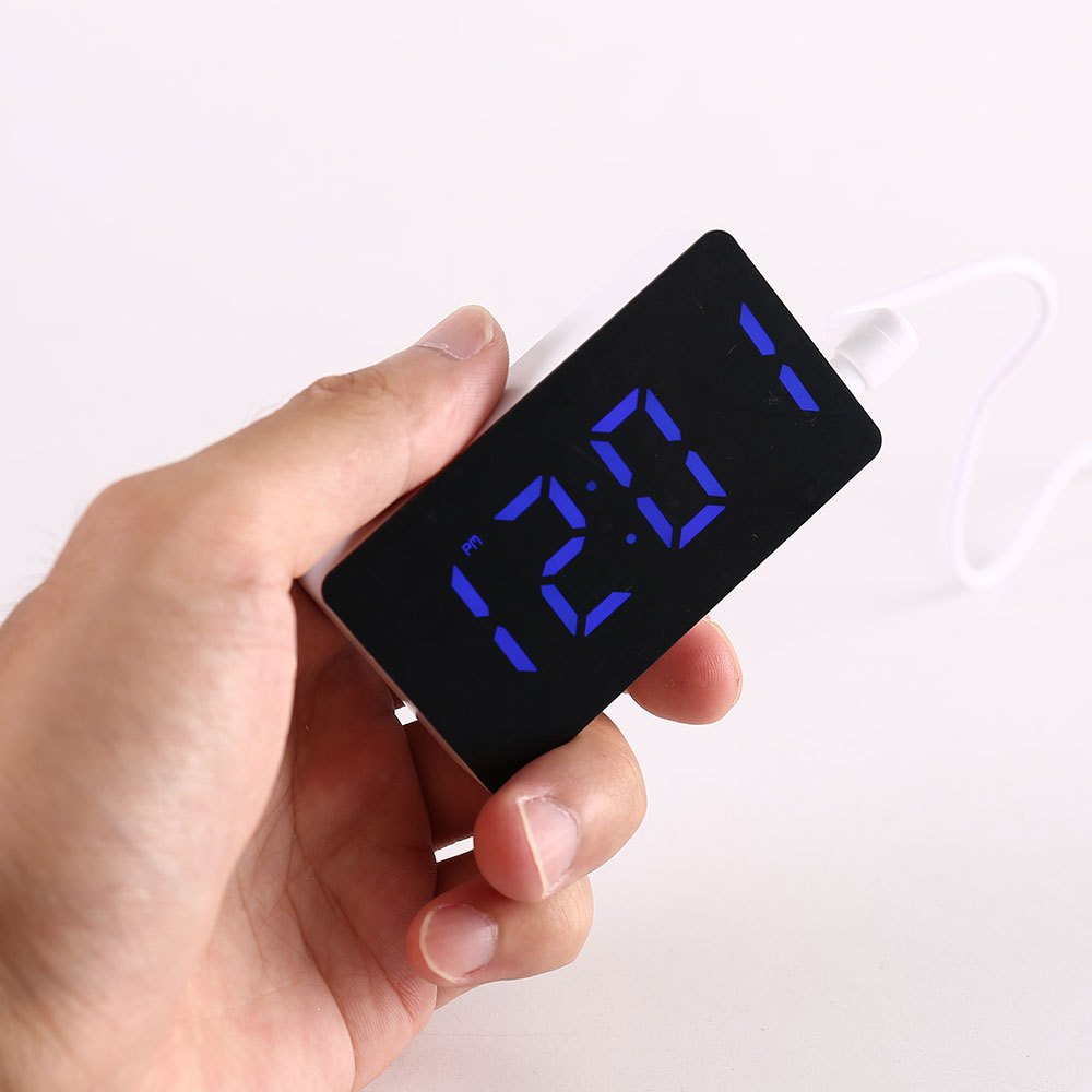 LED Electronic Watch Mirror Al - Tech Accessories For Desk ulasan dan harga