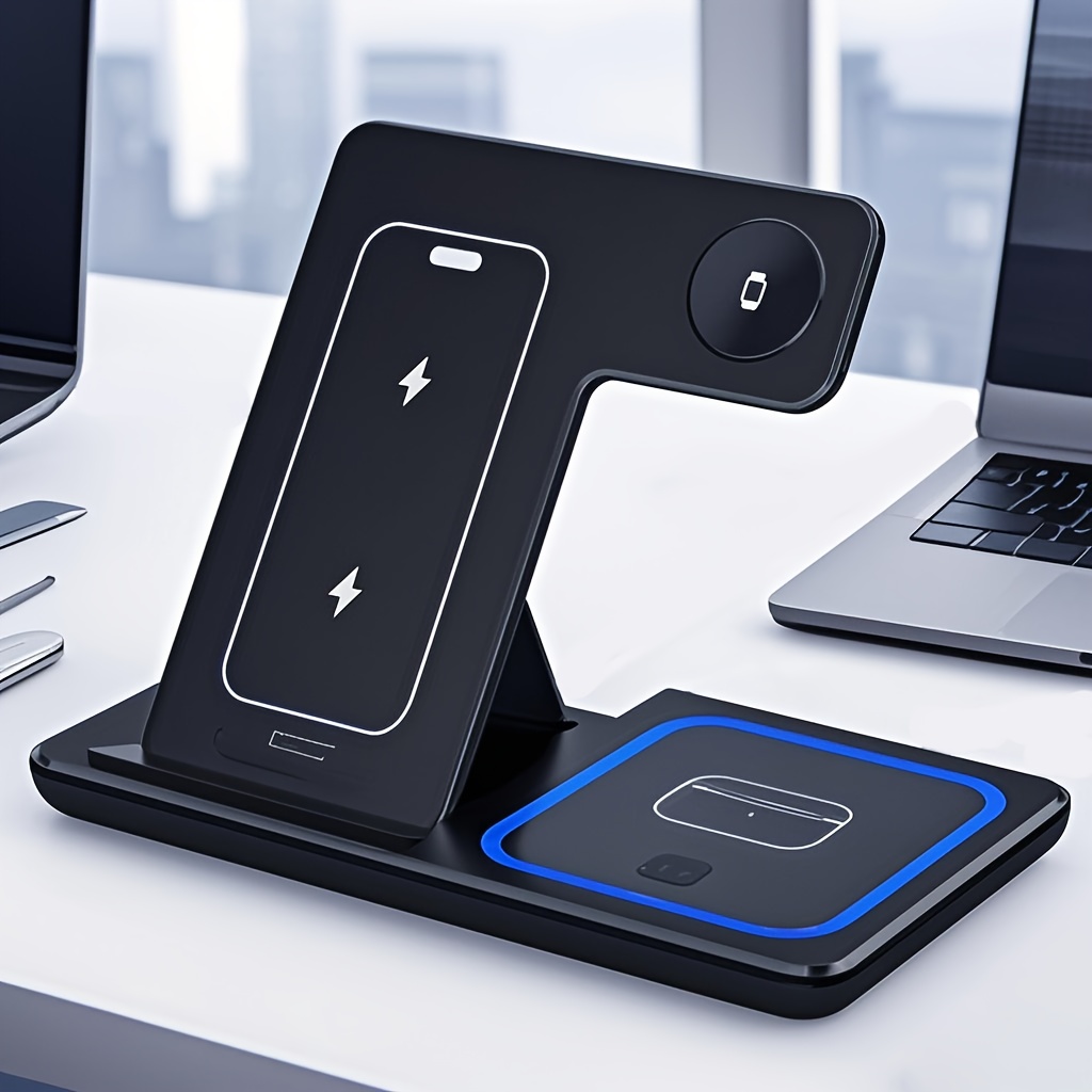 3-In-1 Foldable Wireless Charg - Wireless Charger 3 In 1 ulasan dan harga