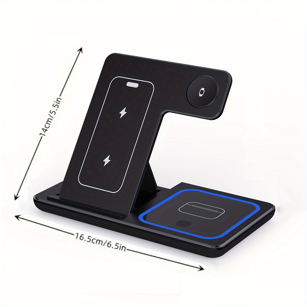 3-In-1 Foldable Wireless Charg - Wireless Charger 3 In 1 ulasan dan harga