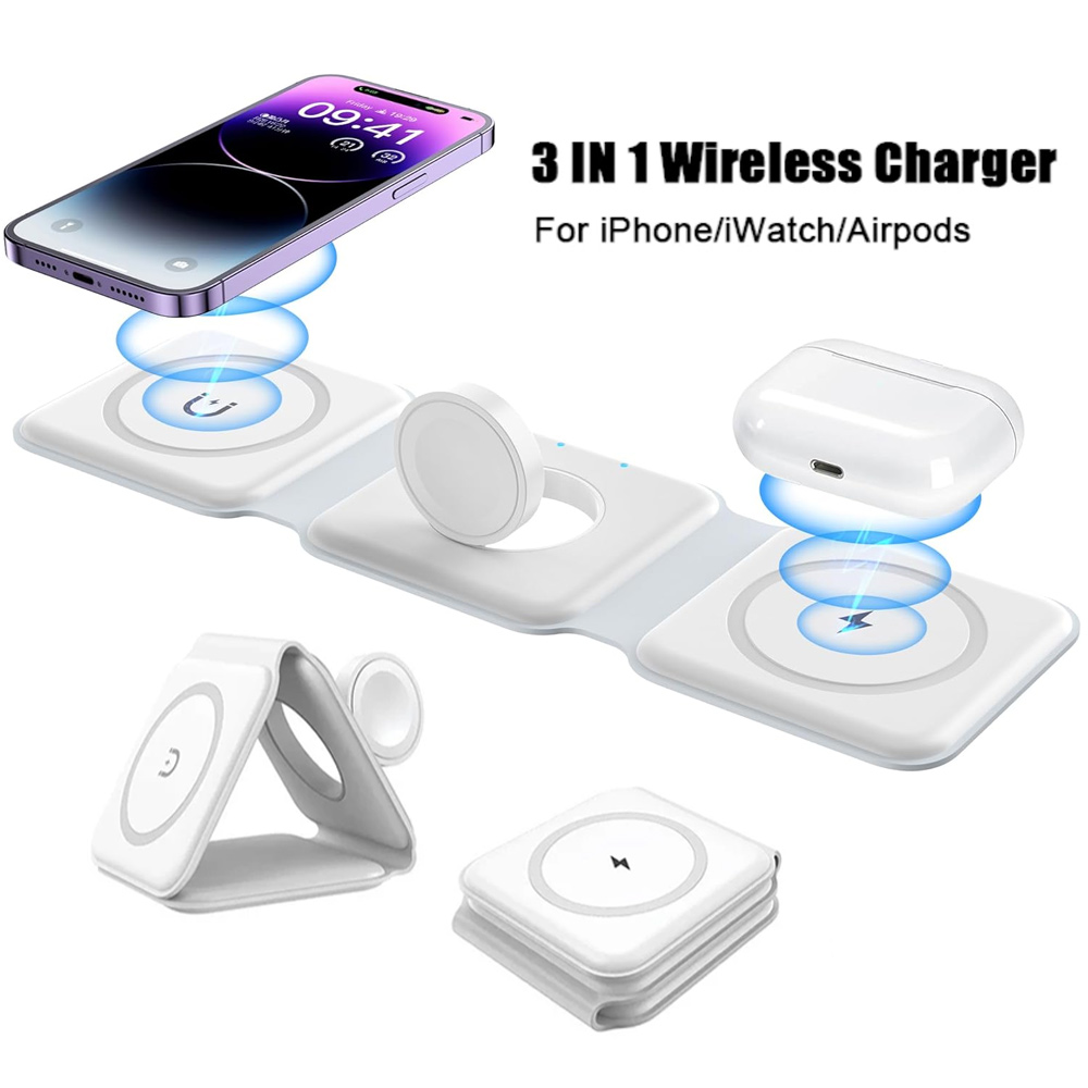3 In 1 Wireless Charging Stati - Wireless Charger 3 In 1 ulasan dan harga