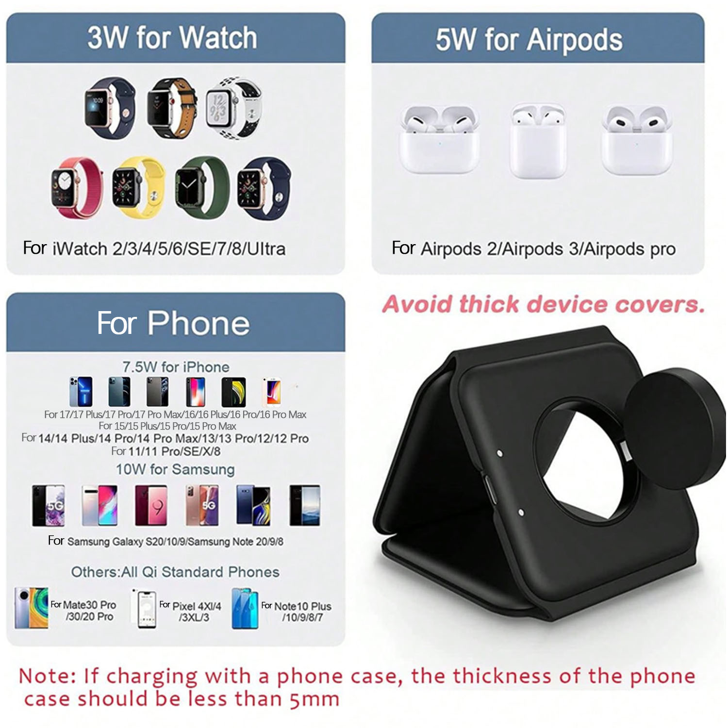 3 In 1 Wireless Charging Stati - Wireless Charger 3 In 1 ulasan dan harga