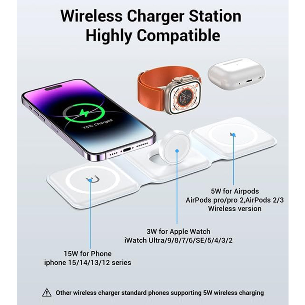 3 In 1 Wireless Charging Stati - Wireless Charger 3 In 1 ulasan dan harga