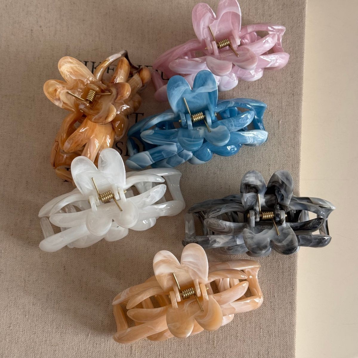 Flower Large Hair Claw Clips C - Tech Computer Accessories ulasan dan harga