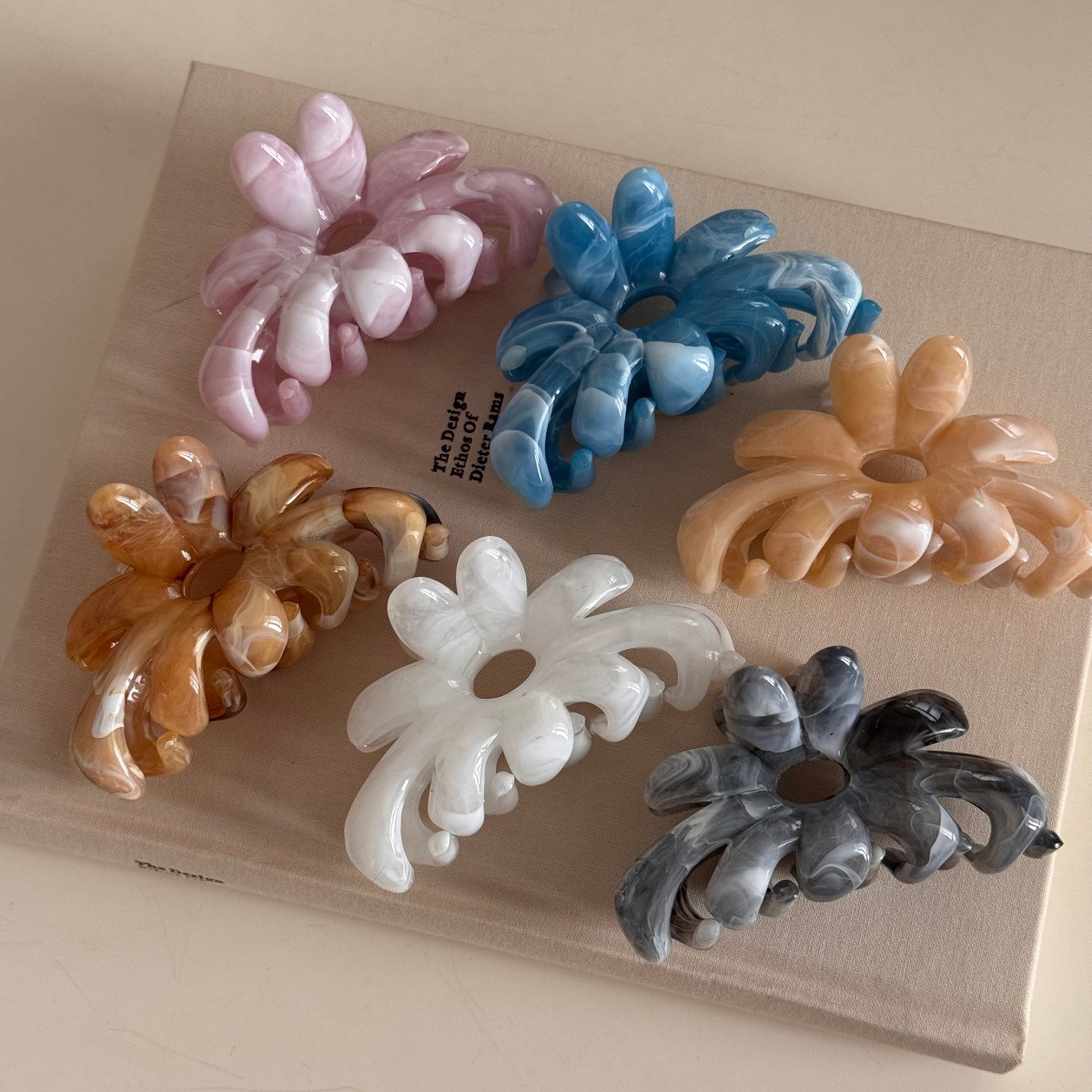 Flower Large Hair Claw Clips C - Tech Computer Accessories ulasan dan harga