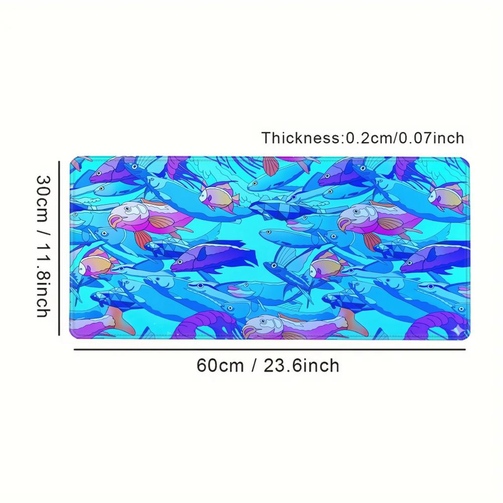 HD Printing Fish Rubber Mouse  - Tech Accessories For Desk ulasan dan harga